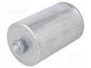 Capacitor: polypropylene; Body dim: Ø65x98mm; 100uF; ±5%; 25A