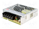 Power supply: switched-mode; modular; 72W; 12VDC; 99x97x30mm; 6A