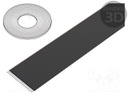 Wire: ribbon; 1.27mm; stranded; Cu; unshielded; PVC; black; 91.5m