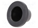 Grommet; Ømount.hole: 38mm; rubber; black; Panel thick: max.2mm