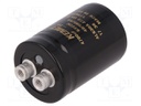 Capacitor: electrolytic; 4700uF; 63VDC; Leads: screw; ESR: 36mΩ