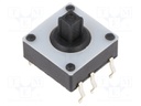 Microswitch TACT; Pos: 2; 0.02A/15VDC; PCB,THT; none; 2.6N; 4.3mm