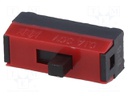 Switch: slide; SPDT; 0.1A/30VDC; Mounting: vertical; -15÷60°C