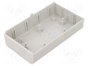 Enclosure: enclosure base; X: 70mm; Y: 123mm; Z: 25.5mm; ABS; grey