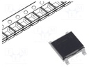 Bridge rectifier: one-phase; Urmax: 400V; ABS; Ifsm: 25A; If: 0.8A