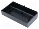 Enclosure: enclosure base; X: 70mm; Y: 123mm; Z: 25.5mm; ABS; black