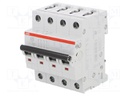 Circuit breaker; 400VAC; Inom: 20A; Poles: 4; DIN; Charact: B; 6kA