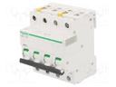 Circuit breaker; 400VAC; Inom: 6A; Poles: 4; DIN; Charact: B; 10kA