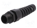 Cable gland; with strain relief; M20; IP68; Mat: polyamide; black