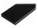 Heatsink: extruded; grilled; black; L: 1000mm; W: 90mm; H: 17mm