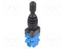 Switch: joystick; Stabl.pos: 4; NO x4; 3A/220VAC; 0.6A/220VDC; 22mm