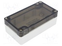 Enclosure: multipurpose; X: 65mm; Y: 120mm; Z: 40mm; 1554; grey; IP66