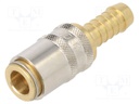 Quick connection coupling; 15bar; Features: without valve