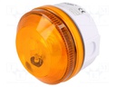 Signaller: lighting; flashing light; orange; Series: X195; IP65