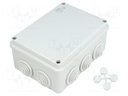 Enclosure: junction box; X: 108mm; Y: 151mm; Z: 66mm; wall mount