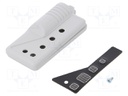 Enclosure: for remote controller; X: 29mm; Y: 62mm; Z: 10mm; ABS