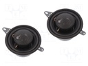 Car loudspeakers; two-way; 87mm; 50W; 100÷20000Hz; 2 loudspeakers