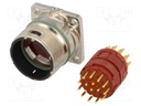 Connector: M23; socket; PIN: 17; male; soldering; straight; 7A; IP68