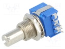 Potentiometer: shaft; single turn; 5kΩ; ±20%; 500mW; linear; 6.35mm