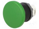 Switch: push-button; Stabl.pos: 1; 22mm; green; Illumin: none; IP66