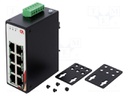 Industrial module: switch Ethernet; unmanaged; 12÷48VDC; RJ45