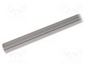 Profiles for LED modules; oval; natural; L: 1m; aluminium