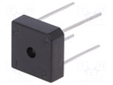 Single-phase bridge rectifier; Urmax: 100V; If: 10A; Ifsm: 240A