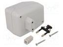 Enclosure: for power supplies; vented; X: 65mm; Y: 89mm; Z: 56mm