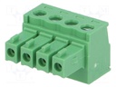 Pluggable terminal block; 3.81mm; ways: 4; straight; plug; female