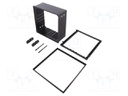 Enclosure: panel; X: 144mm; Y: 144mm; Z: 57mm; ABS + PC,PPO; black