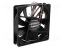 Fan: DC; axial; 24VDC; 120x120x25mm; 108m3/h; 27dBA; ball bearing