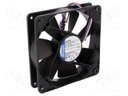 Fan: DC; axial; 119x119x25.4mm; 55dBA; ball bearing; 2400rpm