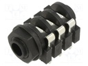 Connector: Jack 6,3mm; socket; Type: stereo,with on/off switch