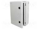 Enclosure: wall mounting; X: 252mm; Y: 352mm; Z: 142mm; ABS; grey