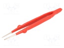 Tweezers; Tweezers len: 160mm; Blades: straight,elongated,narrow