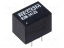 Converter: DC/DC; 2W; Uin: 9÷36V; Uout: 12VDC; Uout2: 12VDC; SIP8