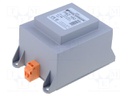 Transformer: mains; 160VA; 400VAC; 230V; Leads: terminal block