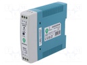 Power supply: switching; for DIN rail; 20W; 48VDC; 420mA; OUT: 1