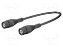 Test lead; 2x BNC male plug; Len: 1.5m; black; Z: 50Ω; Mat: brass