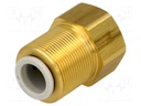 Push-in fitting; threaded,straight; Rc 3/8"; inside,outside