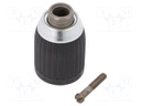 Drill holder; 1.5÷13mm; L: 72.4mm; metal,plastic; V: single sleeve