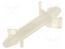 PCB distance; polyamide; L: 15.9mm; snap fastener; Colour: natural