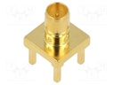 Socket; SMB; male; straight; 75Ω; THT; teflon; gold-plated