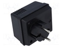 Enclosure: for power supplies; vented; X: 62mm; Y: 73mm; Z: 48mm; ABS