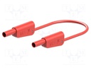 Test lead; 32A; 4mm banana plug-4mm banana plug; Len: 1.5m; red