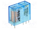 Relay: electromagnetic; DPDT; Ucoil: 12VDC; 8A/250VAC; 8A/30VDC