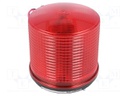 Signaller: lighting; flashing light; red; Series: S125; 24VDC; IP44