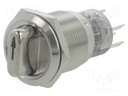 Switch: rotary; Pos: 2; SPDT; 0.5A/220VAC; 1A/24VDC; -20÷55°C; 50mΩ