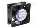 Fan: DC; axial; 80x80x32mm; 80m3/h; 48dBA; ball bearing; 5000rpm