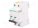 Circuit breaker; 400VAC; Inom: 10A; Poles: 2; DIN; Charact: C; 10kA